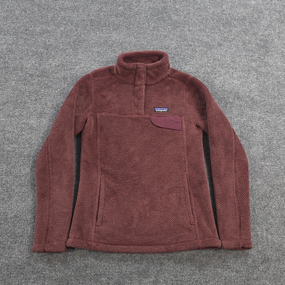 Patagonia Jacket Womens XS Burgundy Re Tool Snap T Fleece Pullover Hike Outdoors